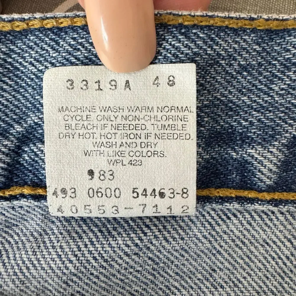 Vintage Levi's 550 Jeans Mens Relaxed Fit Ridged Denim Classic Western Retro